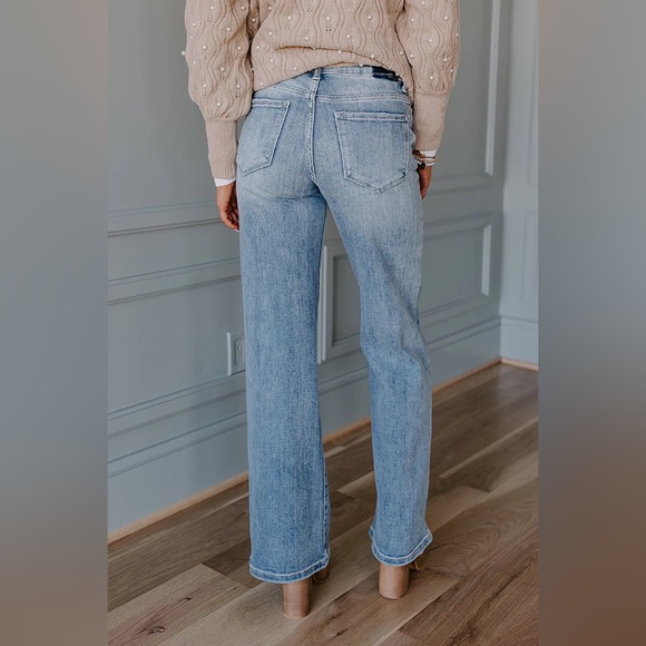 RISEN Midrise Wide Leg Jean 🆕 NWT - Picture 5 of 5